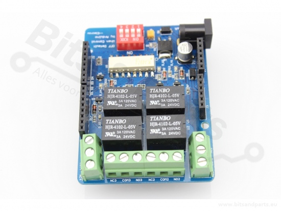 Relay shield for Arduino